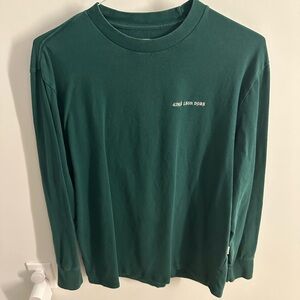 Aime Leon Dore Dark Green Long Sleeve Logo Tee